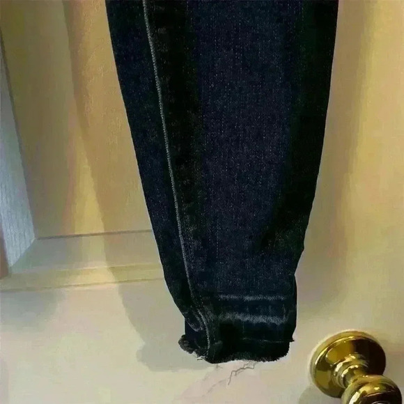 SPANX Women's Ankle Skinny Jeans Medium Distressed Blue Denim Pull-On Stretchy - Picture 5 of 13